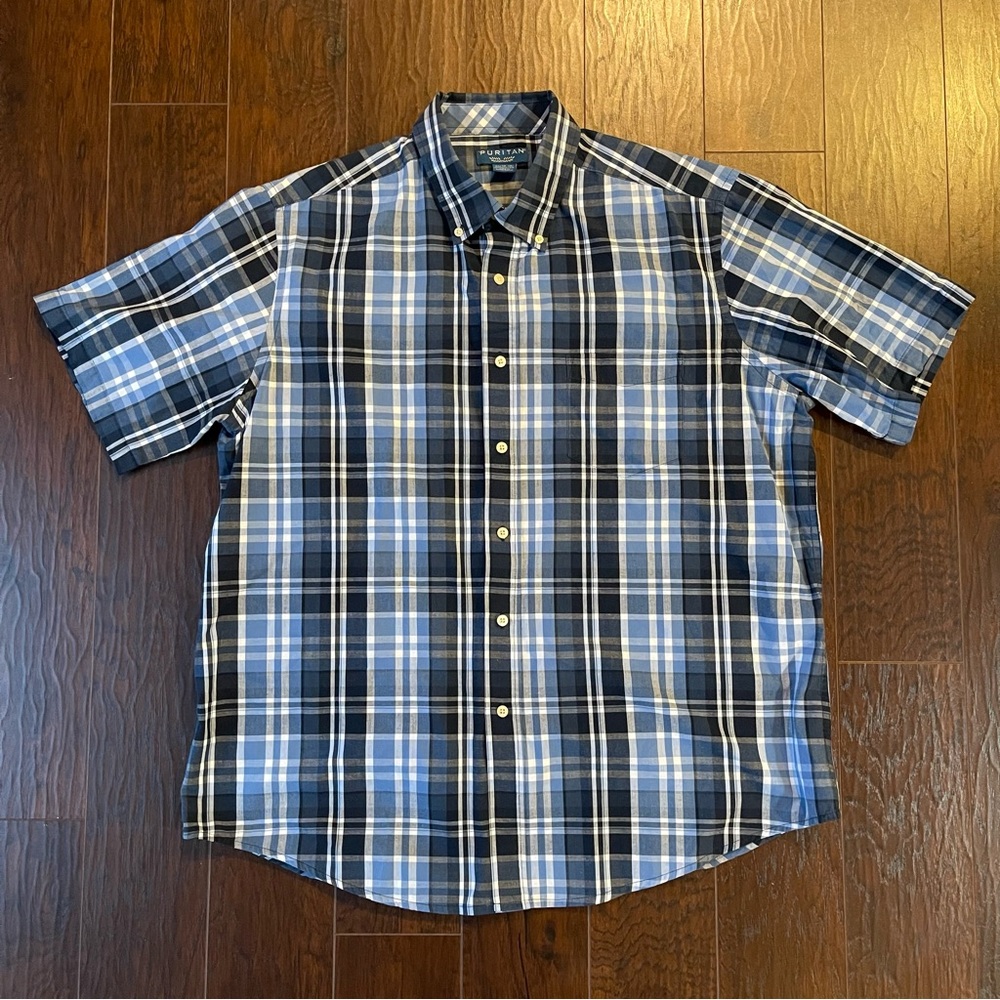 Men’s XL Plaid Button-Down